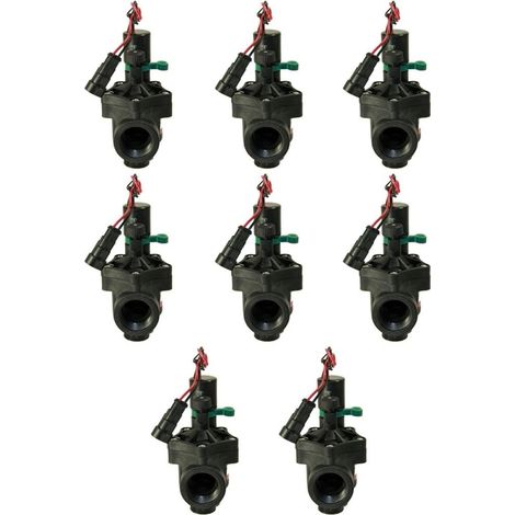 Electroválvula Rain RN 150 9V 3/4 con regulador de caudal (Pack x 8)  Oferta exclusiva