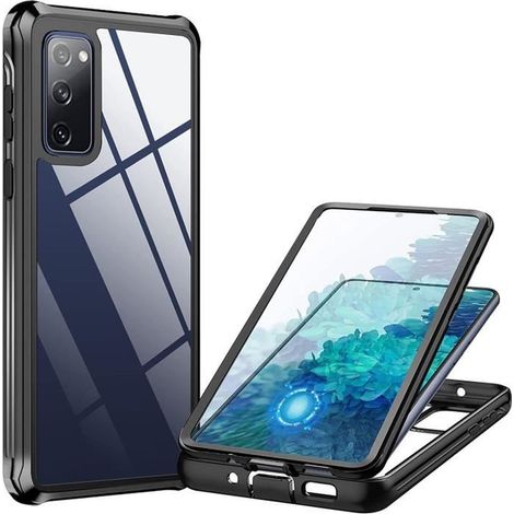 Coque pour Samsung Galaxy S20 FE 5G 4G 6.5 Pouce Full Body 360 Degré Anti-Rayures Bumper de Antichoc avec Protecteur d\'écran Intégré