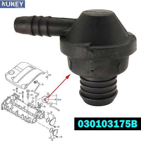 Valve automobile, réf. 030103175B, compatible avec AUDI A1 A3 S3 8P / VW Beetle Caddy 2K Golf Estate Jetta Polo 9N 6R 6C EOS Touran-AquaForge