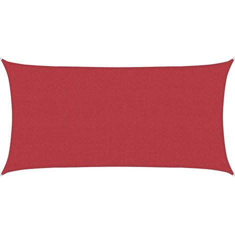 Maison Exclusive - Vela Parasole 160 g/m² Rossa 2x3,5 m in HDPE (1/5)