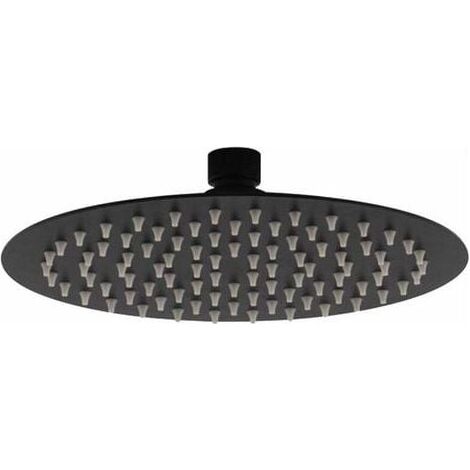 Runder, mattschwarzer Duschkopf – Ø 200 mm – Mattschwarz (1/5)