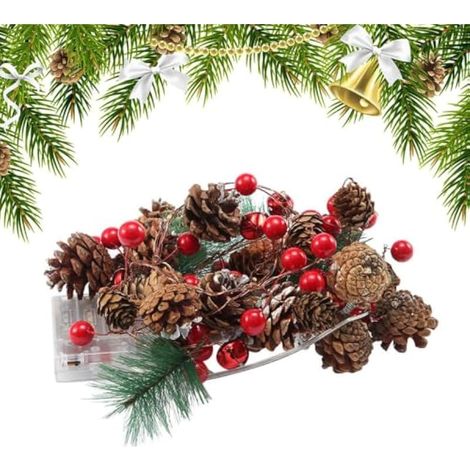 Générique Guirlande lumineuse de Noël 1,98 m 20 LED à piles, lumière chaude (1/5)