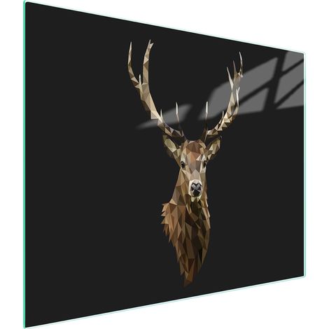 Glasschneidebrett 52x30 Hirsch (1/5)