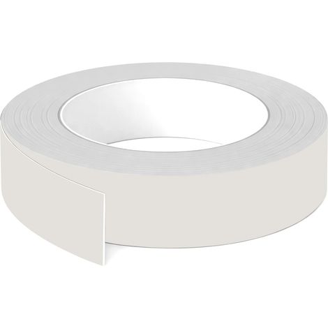 1x Bande de chant ABS sans colle 23 mm x 5 m épaisseur 0,8 mm facile à appliquer bricolage étagère meuble panneau plan de travail bois stratifié, Soie grise mat (1/3)