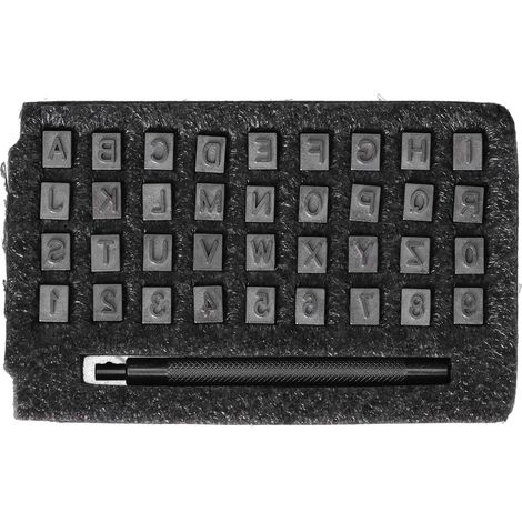 Kit de 37 pièces pour marquage rapide et précis. Kit de marquage de métal facile à utiliser, idéal pour les travaux de bricolage. (1/5)