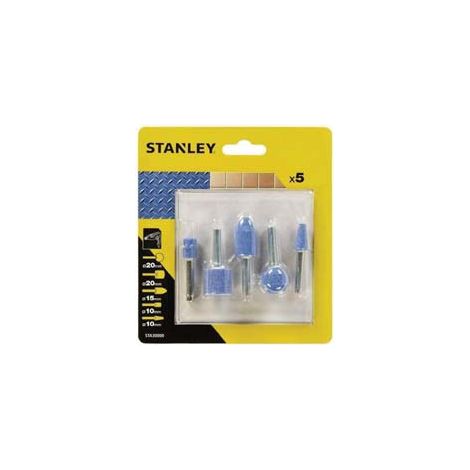 SET 5 MOLE SMERIGLIO PER TRAPANO- - codolo mm.6 (STA30000) - 1 blister STANLEY
