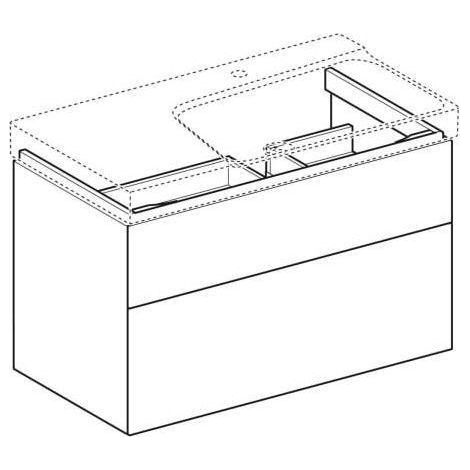 Geberit Xeno 2 Waschtischunterschrank mit Siphonausschnitt (1/5)