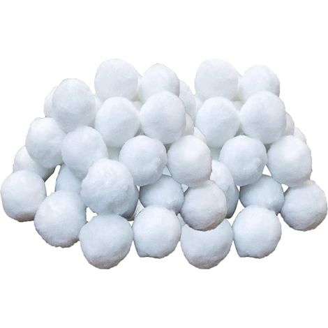 700g Boules de Filtre de Piscine, Balles Filtrantes,Média Filtre à Fibres pour Piscine Filtres à Sable Filtrage de l'eau. (Blanc) (1/5)