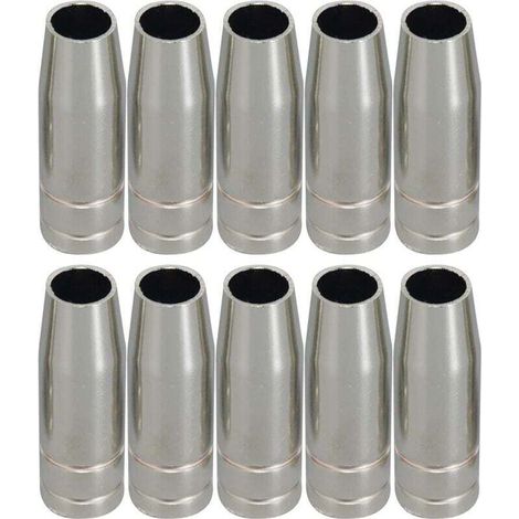 MIG CO2 torche de soudage de Conical Buse et Shield Cup et Buse de gaz 10pk