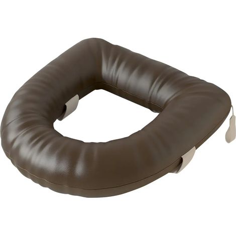 Abattant de toilette R compatible avec la plupart des toilettes marron (1/5)