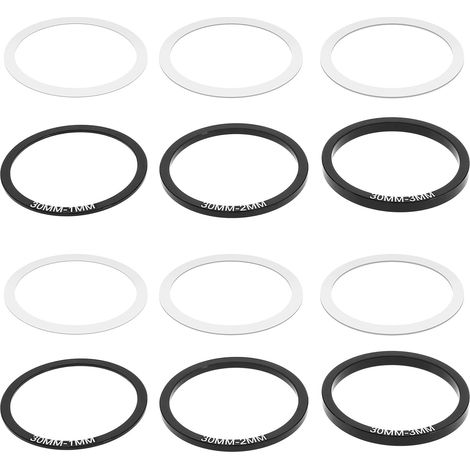 Set of 12 internal bicycle crank arm bearing seals - Lower spacers - Bottom bracket - Washers - Road accessories for BB86/91/92/BB30/PF30 (1/5)