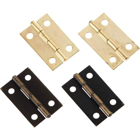 charnières décoratives en bronze, charnières pour boîtes en bois, 10 pièces pour