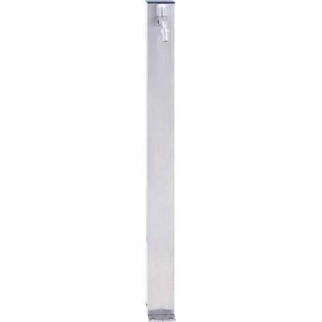 Maison Exclusive - Colonna d'Acqua da Giardino 40 cm Acciaio Inox Quadrato (1/5)