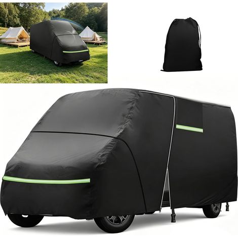 Housse de Protection Voiture Exterieur, Compatible avec L2H2 Van, Housse de Voiture, Protection Toutes Saisons, Imperméable, Isolante Thermique Anti-UV, avec Sac de Rangement