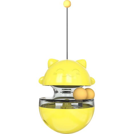 Jouets pour chats Jouets amusants pour chats Outil de dressage pour animaux de compagnie Jouet à boule de nourriture qui fuit pour chat Gobelet éducatif Baguette pour chat - Liquidation des économies (1/4)