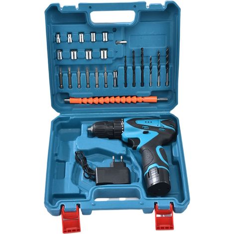 Perceuse Visseuse sans Fil 12V Type Makita Haut Couple avec Batterie et Chargeur Kit Complet pour Bricolage (1/5)
