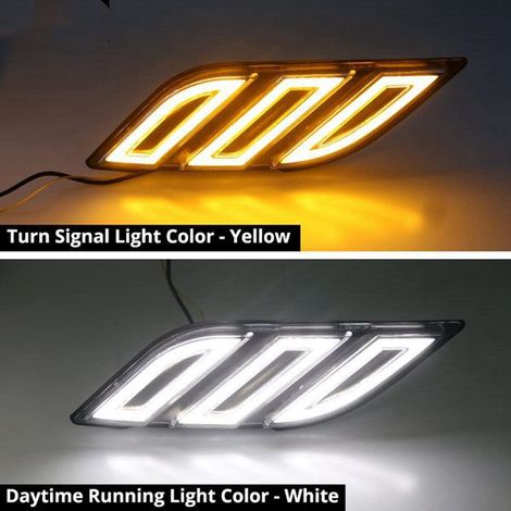 1 pair of daytime running lights and sequential turn signals suitable for 2016-2020 Ford F-150 Raptor. (1/4)