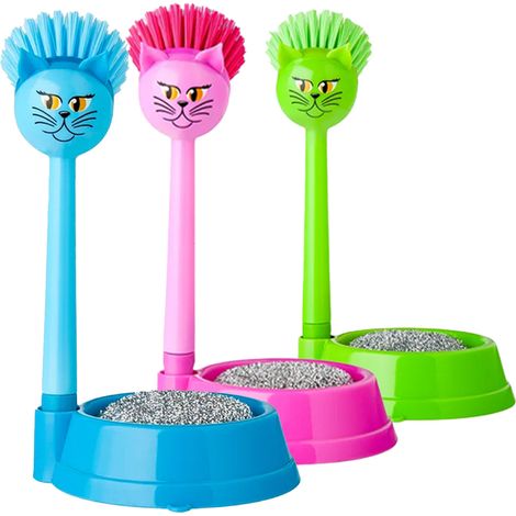 Set Ciotola Con Spazzola E Spugna Gatto (1/5)
