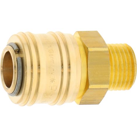 Attacco rapido pneumatico in ottone M16x1.5 granito 26KAAD16MPX