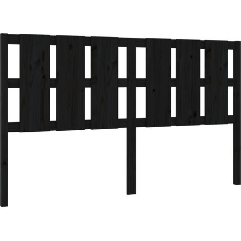 Testiera per dormire accessorio per camera da letto 185,5 x 4 x 100 cm in legno di pino nero TDL0202189