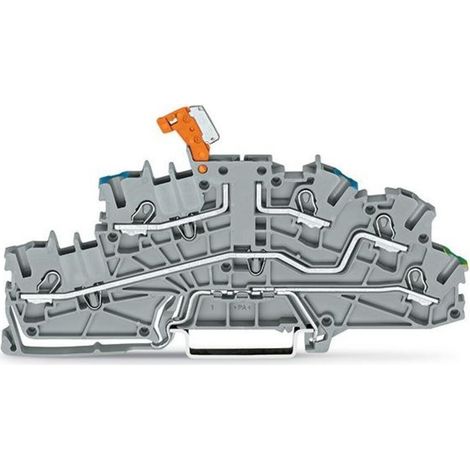 WAGO GmbH& Co. KG Installationsetagenklemme 4mm² grau NT/L/PE 2003-6641 (1/3)