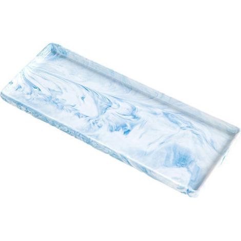 Plateau décoratif gris pour baignoire et salle de bain, organisateur de cosmétiques (1/5)