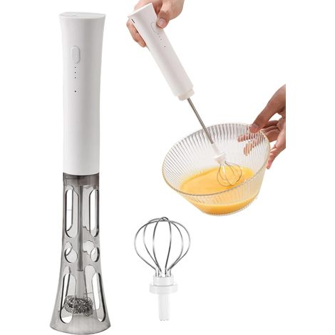 Mousseur à Main,Mixeur À Boissons Rechargeable,Mousseur À (1/5)