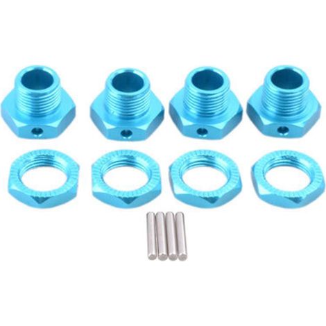 blue 4 Pices Infinity 1:8 Alliage D'aluminium Bond 94762 94081 17mm Adaptateur De Moyeu De Roue De Voiture Rc (1/4)