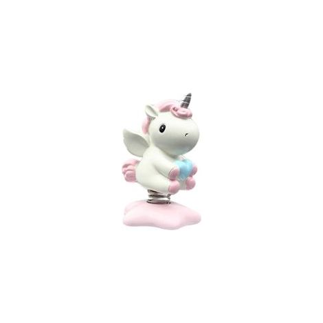 Ornement licorne secouant la tête pour tableau de bord, rose, 1 pièce – (1/5)