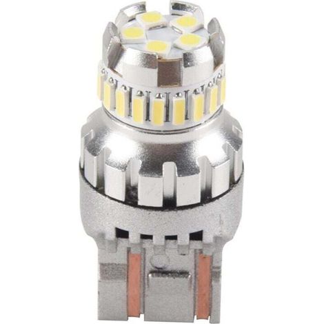 Ampoule LED T20 7440 W21W Canbus Feux Recul 7443 Frein Clignotants Blanc 6500K (1/4)