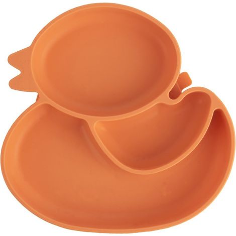 Silikonteller für Kinder, Entenschüssel mit Saugnapf, 20 cm