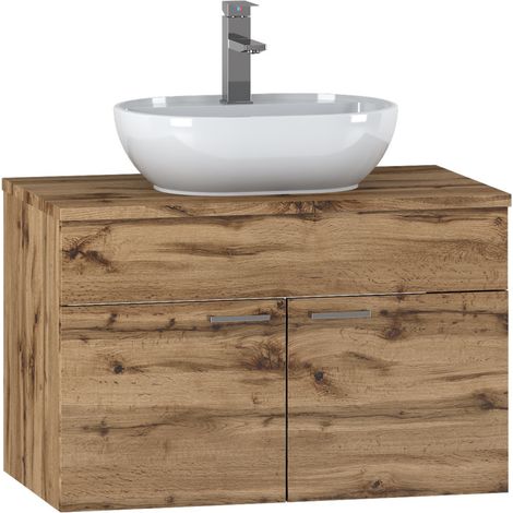 Badplaats Waschbeckenunterschrank Colorado 80 x 46 cm Eiche - Hä
