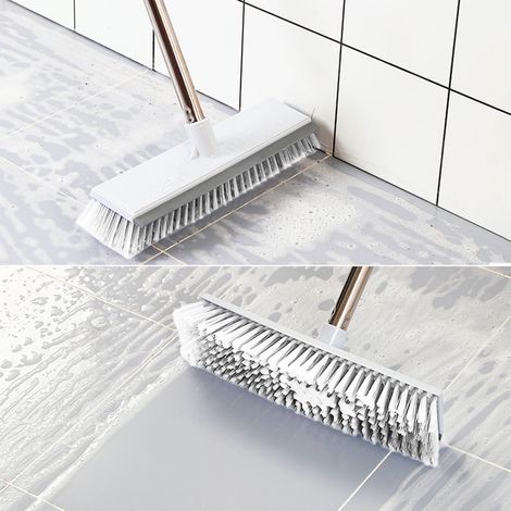 Brosse Pour Sol - Manche Long 110 cm - Soies Rigides - Pour Terrasse Patio Piscine Garage Route - 1 Piece (1/5)