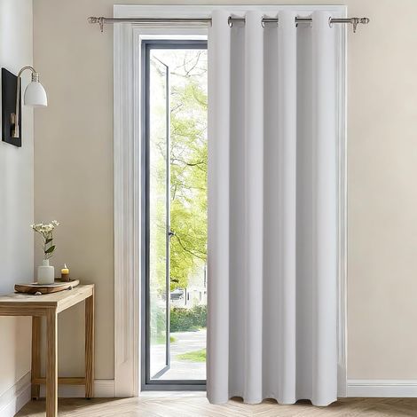Rideau Occultant Lot de 1 Panneaux H175 x B140 cm Thermiques Isolant Anti Froid et Chaleur pour Chambre Salon Cuisine (1/5)