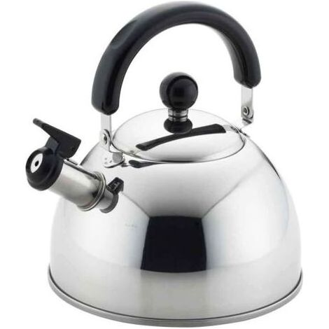 Bouilloire sifflante 4 litres pour cuisinière à gaz ou induction, poignée pliante, ébullition rapide, grande capacité pour usage quotidien (1/4)