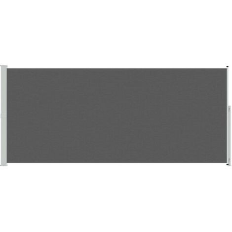 Store latéral rétractable 220 x 500 cm 100% polyester fer acier - Store extérieur balcon terrasse jardin protection UV (1/5)