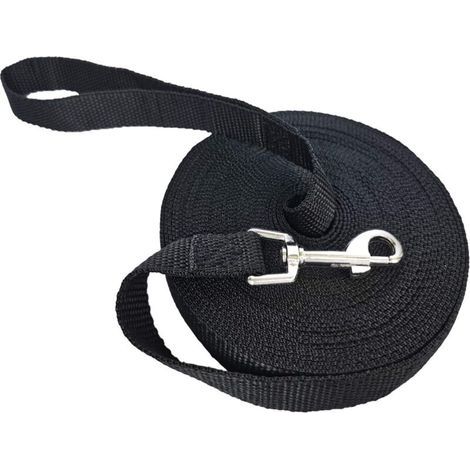 Longe pour chien 10m en nylon solide – Laisse de dressage avec boucle pivotante 360° – Prise confortable pour entraînement et plein air (1/5)