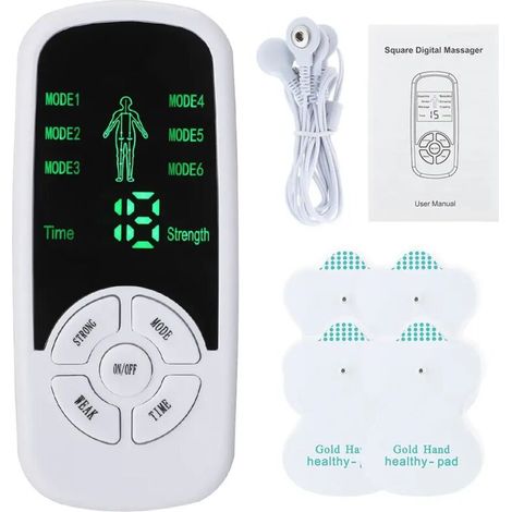 EMS electrical muscle stimulator with pulses, back, neck and body massage, TENS, acupuncture, meridians, physiotherapy, digital massage tools - AquaForge (1/5)