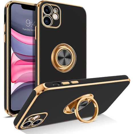 iPhone 11 Hülle mit 360°-Ringständer, schlank, stoßfest und kompatibel mit magnetischen Autohalterungen, für iPhone 11 6,1" [NX] (1/5)