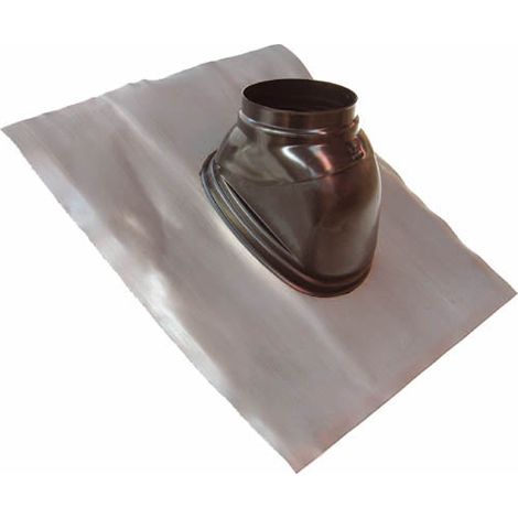 TEN – Solin de toit plomb noir pour pente 25° à 45° – Rotule Ø150 pour étanchéité – Accessoire pour systèmes concentriques (1/2)