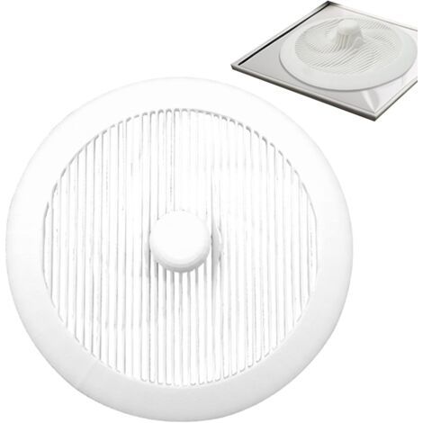 Grille de Douche Anti-Cheveux - Bouchon de Baignoire Ronde  Grille Amovible Filtre Capteur Accessoires Salle De Bain pour Maison Hôtel Usage Commercial