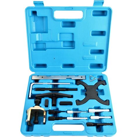 Kit di fasatura da 16 pezzi, attrezzi per la fasatura del motore, perno di bloccaggio dell'albero a camme per Ford 1.25 1.4 1.7 1.8 2.0 Di TDCi TDDi 1.6 16V Ti VCT, per Mazda 1.4 1.6 HDI (non per 1.5T (1/5)