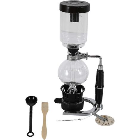 Manuelle Siphon-Kaffeemaschine, Vakuum-Kaffeemaschine aus hitzebeständigem Glas.