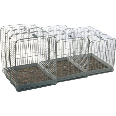 44 x 31 cm x 36h cm: Gabbia in metallo per cani e gatti