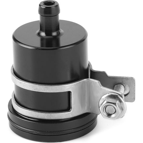 Réservoir de liquide de frein et d'embrayage pour moto, universel, avec support, noir, kit de remplacement, bouteille de fluide compatible (1/5)
