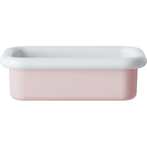 Lavabo retro de cerámica para colocar sobre encimera, 60 cm - True Colors Lite - Rosa pastel (1/4)