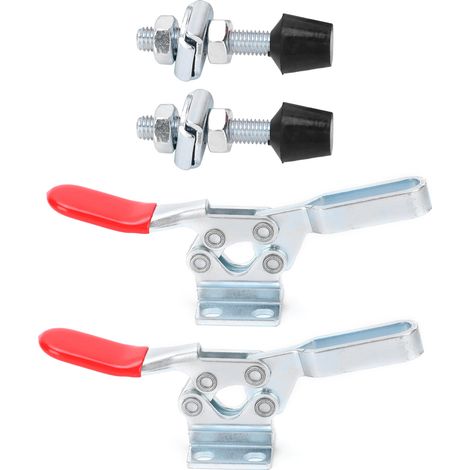Serre-joint rapide GH-225-D à libération rapide, pince de soudage coudée, vendue par paire, pour maintien précis des tubes et profilés. (1/5)