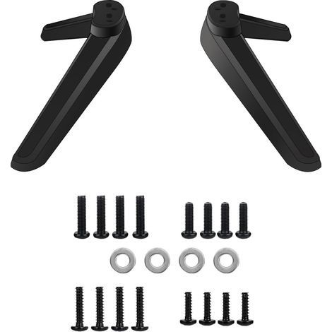 Pieds Piédestal Base Télévision, Pieds de Socle TV, Pied de Support pour Smart TV, Remplacement de Base de Meuble TV, Support TV Universel Compatible, pour la Plupart des Téléviseurs de 27 à 55 Pouces (1/5)