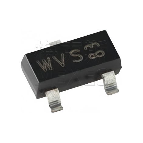 Nexperia BSS84AK,215 Siebgedruckter WVS SOT-23 P-Kanal SMD MOSFET Chip, 5 Stück, 5 Stück.