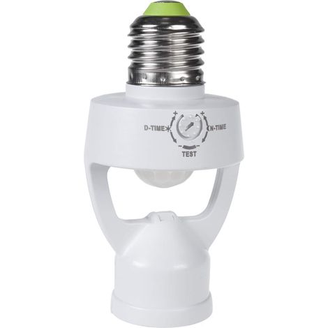 Presa per lampadina con sensore di movimento e crepuscolare Maclean a 360° (1/4)